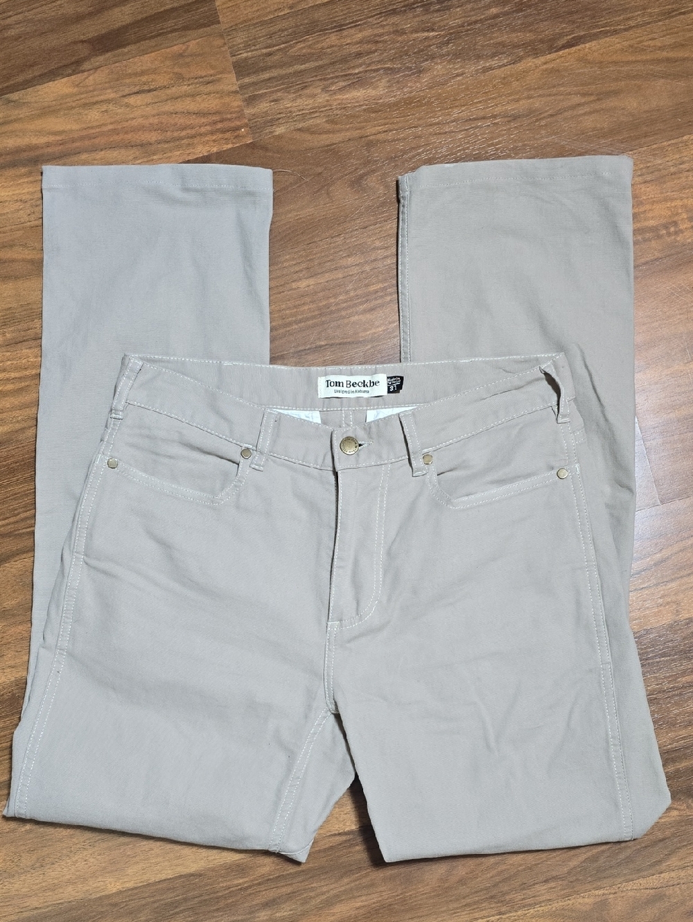 Tom Beckbe Cotton Canvas Straight Pants - 31x30